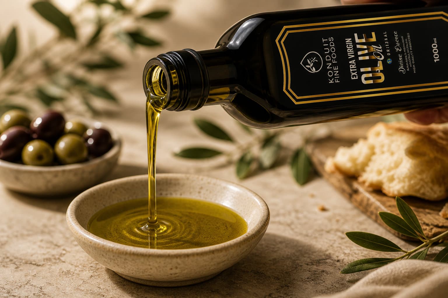 Konduit olive oil pour